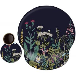 JGD-Tapis De Souris avec Repose Poignet en Gel, Tapis de Souris Ergonomique, Confort avec Repose-Poignet Gaming Mouse Pad pour Ordinateur et Ordinateur Portable - Neuf