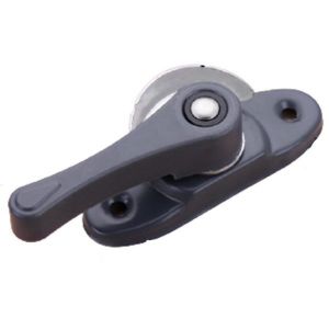 Serrure de s&eacute;curit&eacute; pour portes et fen&ecirc;tres coulissantes de type croissant - Gris, acier inoxydable durable, 10 serrures, crochets et vis inclus - Neuf