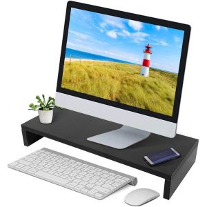 Support Ordinateur Portable Bois, R&eacute;hausseur D'&Eacute;cran D'Ordinateur, Support De Moniteur Support D'Ordinateur Lever Pc Ecran/Ordinateur, Moniteur Stand Pour Bureau, Famille - 50 X 20 X 7.6Cm - Neuf