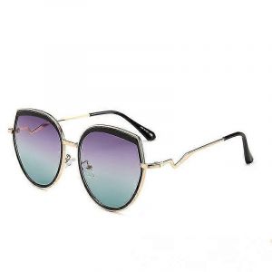 Lunettes De Soleil Pilote Carr&eacute; R&eacute;tro Pour Les Femmes Hommes,Grand Cadre Des Ann&eacute;es 70 Uv400 Protection Lunettes De Soleil-Noir - Neuf