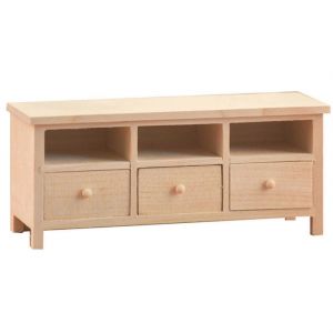 1/12 maison de poup&eacute;e miniature meubles meuble TV en bois pour maison de poup&eacute;e - Neuf