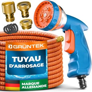Ulteronixshop-Tuyau d'Arrosage Jardin Extensible Retractable 7-22.5M KING COBRA. Raccords en Laiton - Neuf