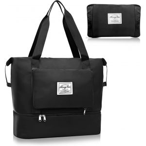 GOTHICANA BY EMPSac De Voyage Sac De Sport Séparé Sec Et Humide Sac De Week-End Sac Bagage À Main Cabine Sac Avion Sac Sous Le Siège Valise Week-End Homme Et Femm Léger Sac De Transport Imperméable - Neuf