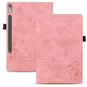 Coque Pour Tablette Lenovo Tab P11 Pro 2nd Gen 11.2 Pouces 2022 (Tb138/Tb132) Pu Cuir Flip Case Housse Étui Tablette Lenovo Tab P11 Pro 2nd Gen Cover Avec Support Fonction, Rose Chat.[F6086] - Neuf