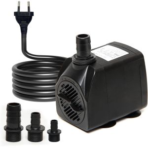 Meimie-Petite Pompe À Eau Submersible,Mini Pompe Aquarium(2200l/H,35w)Avec Câble D'alimentation De 4,6 Pieds 3 Buses,Pompe Fontaine Pour Animaux De Compagnie,Aquarium,Étang,Hy Oponie - Neuf
