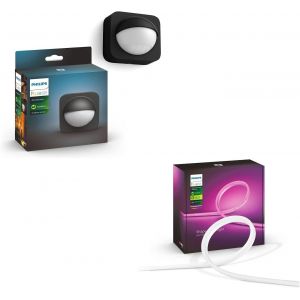Chenquansarl-Bande Lumineusewhite & Color , Lightstrip 2m Extérieur, Fonctionne Avec Alexa, Google Assistant Et Apple Homekit + Capteur Extérieur - Neuf