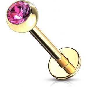 Nbgcm-® Piercing Universel Pour Labret En Acier Chirurgical 316 L Avec Boule De 3 Mm D'épaisseur Et Base De 1,2 Mm D'épaisseur Et Base Madonna Medusa Cheek Tragus Lobe Stud - Neuf