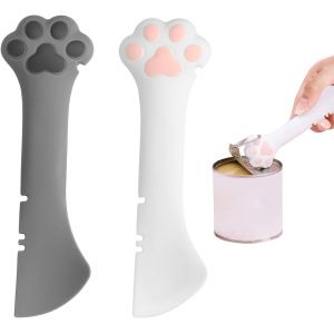 Lot De 2 Cuill&egrave;res &Agrave; Nourriture Pour Chat - Cuill&egrave;re &Agrave; Chat - Ouvre-Bo&icirc;te Multifonction - Pour Animaux De Compagnie - Cuill&egrave;re &Agrave; Nourriture Pour Animaux De Compagnie - Neuf