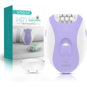 Epilateur Electrique Femme Avec 21 Pinces Et Lumi&egrave;re Led, 2 Vitesses &Eacute;pilateur Sans Fil, Epilateur Electrique Rechargeable Pour Bras Et Jambes Hr110 (Violet) - Neuf