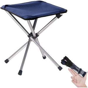 Tabouret De Camping, Petite Chaise Pliante, Tabouret Pliant Léger De 13,8 Pouces, Tabouret De Randonnée Compact Avec Sac De Transport - Neuf