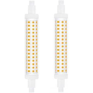 Kaleidoscope-R7s 118mm Led Ampoule Linéaire Blanc Froid 6000k Base Double Extrémité 15w J118 J Type Spotlight Lampe 120w Ampoule Halogène Remplacement Pour Lampe De Bureau, Non-Dimmable 240v[Q1553] - Neuf