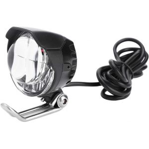 Feu Avant Et Klaxon,V&eacute;lo &Eacute;lectrique Avant,2 En 1 Phare Led Phare Avant Lampe Lumineuse 12v-80v Pour V&eacute;lo &Eacute;lectrique Scooter Cyclomoteur 5,4 X 5,2 Cm - Neuf
