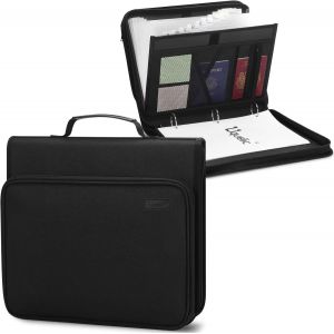 Trieur Valisette Pour Documents Avec 13 Compartiments Et Classeur &Agrave; Anneaux A4 Portable Extensible Accord&eacute;on Porte Documents Pour Bureau, Maison, &Eacute;cole (Noir) - Neuf