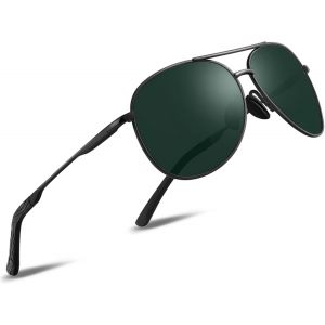 Lunettes De Soleil Homme Pilote Lunettes De Soleil Polarisées Pour Hommes Et Femmes Protection Style Classique Lunettes Ultralégères Verres Anti-Reflets Conduite Pêche Sports Avec Lunettes De Soleil - Neuf