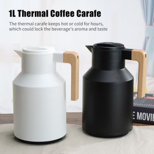 4 Carafe à Café Thermique 1L Carafe Thermique à Double Paroi Pot OB - Neuf
