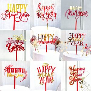 9 Style Acrylique De No&euml;l En Forme De G&acirc;teau Pour D&eacute;coration De G&acirc;teau De Joyeux Petits G&acirc;teaux De No&euml;l Topper Partie De La Table De G&acirc;teau De No&euml;l, Rouge) - Neuf