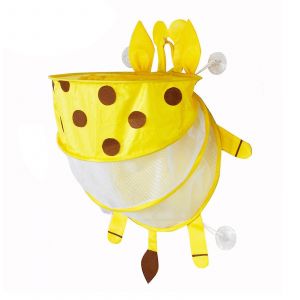 Sac En Filet Pour Jouets De Bain Pour Enfants, Filet Pliable Avec Crochet, Sac De Rangement Pour Articles De Toilette Pour Enfants, Cadeau De P&acirc;ques, Rouge-Bleu - Neuf