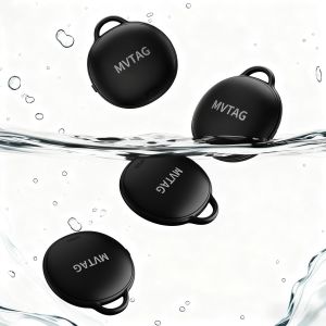 NouvelHorizonstore-4Pcs Smart Tracker Tag, Localisateurs de Cl&iquest;&iquest;s compatibles avec Apple O&iquest;&iquest; est ? APP (iOS Uniquement), IP68 &iquest;&iquest;tanche Bluetooth Key Finder pour cl&iquest;&iquest;s, Bagages, Valise, Portefeuille - Neuf