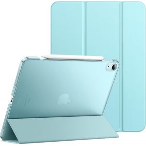 Coque pour iPad Air 13 Pouces M3/M2 (2025/2024), &Eacute;tui Housse Arri&egrave;re Rigide &agrave; Support Fine Intelligente avec Veille/R&eacute;veil Automatique (Bleu) - Neuf