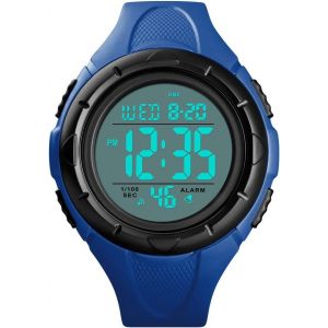 Eryi-Homme Digitale Sport Montre 50m Etanche Led Électronique Alarme Chronomètre Outdoor Militaire Multifonctionnel Montres Bracelet - Neuf