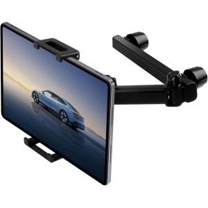 Romon Support Tablette Voiture, Extensible Support de Tablette de Siège Voiture Porte Tablette Voiture Universel Rotation à 360° Supports Enfant Appuie-tête pour Téléphone et Appareils 4.7-13 Pouces - Neuf