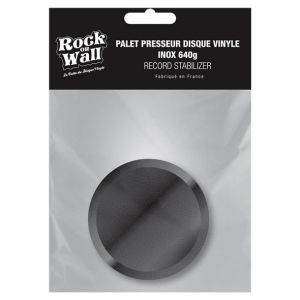 Rock on Wall Palet presseur Inox - Palet Presseur pour Platine Vinyle - Neuf