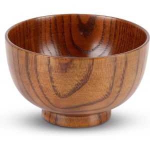 Bol En Bois Fait Main De Style Japonais Pour Servir Des Nouilles,Du Riz,De La Soupe,De La Trempette,De La Salade - Neuf