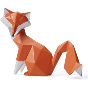 Statue de renard Amoy-Art, décoration, figurine animale, sculpture animale, intérieur moderne, salon, arts, cadeau, résine, 20 cm de long - Neuf