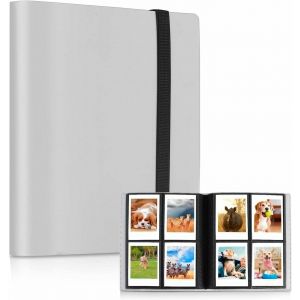Album de poche de 160 feuilles pour Fujifilm Instax Mini 70, 7s, 8, 8+, 9, 11, 25, années 50, 90, Polaroid Z2300, Polaroid PIC-300P (gris) - Neuf