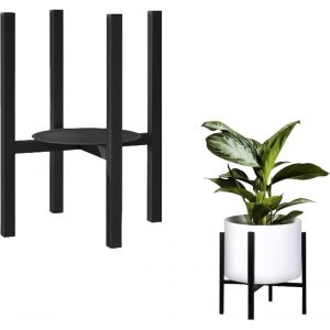 Support De Plantes R&eacute;glable Pour L'int&eacute;rieur Et L'ext&eacute;rieur-Avec Plateaux Pour Diff&eacute;rentes Tailles De Pots De 38 Cm De Haut-En M&eacute;tal Robuste - Neuf