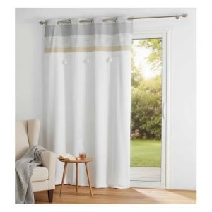 Rideau &Agrave; Oeillets En Coton Iliades - Neuf