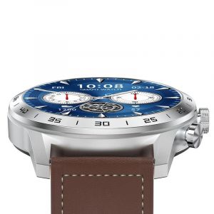 Dt70 1.39 ""&Eacute;cran Tactile Montre Intelligente Fr&eacute;quence Cardiaque Pression Art&eacute;rielle &Eacute;tanche Smart Sports Bracelet Argent Cuir - Neuf