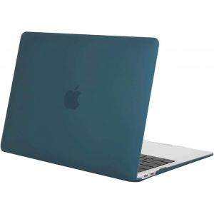 Coque Compatible avec MacBook Air 13 Pouces M1 A2337 A2179 A1932, Coque Rigide Prot&egrave;ge Compatible avec MacBook Air 13 Pouces 2021 2020 2019 2018 Retina Display Touch ID, Sarcelle Fonc&eacute; - Neuf