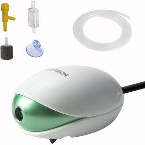 Kit De Pompes À Air D'aquarium Avec Pierre À Bulles,Clapet Anti-Retour,Tuyau D'oxygène Et Soupape De Commande Pour Aquarium De 5 À 150 Litres - Neuf