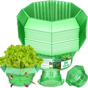 ASFASFq-Anti Limaces et Escargots - 24 Pièces Anti Limace Granulé Bleu, Piege a Limace, Cloche a Salade Potager, Cloche Jardin Potager, Tue Limaces et Escargots, Protection et Anti-nuisibles pour Jar - Neuf