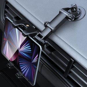Support Tablette Voiture, Support Ipad Voiture, Rotatif à 360° Porte Tablette Voiture, pour Le Pare-Brise et Le Tableau de Bord, pour Tous Les iPad et Tablettes Samsung Galaxy de 5""-13 - Neuf