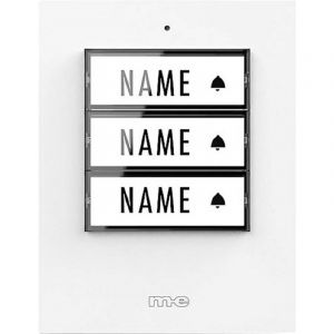 M-e Modern-electronics - 41358 Sonnette Sans Fil Emetteur &eacute;clair&eacute;e, Avec Porte-nom X915272 - Neuf