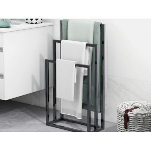 &Eacute;tendoir &agrave; serviettes et couvertures autoportant &agrave; 3 niveaux - Neuf