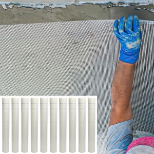 500m&sup2; Armature fibre de verre treillis, r&eacute;sistant en fibre de verre, toile de renfort 4x4mm 160g/&iquest; Blanc - Neuf