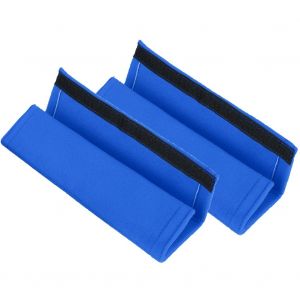 1 Paire De Housses De Ceinture De Securite Pour Siege Auto, Coussinets De Harnais D'epaule Epais, Bleu Chaud - Neuf