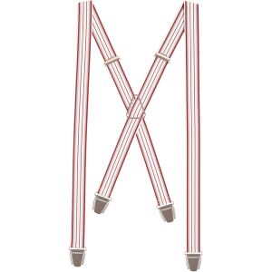 Cauc-Bretelles Homme Fines Made In France - Elastique Solide & 4 Pinces Ultra Fortes En X - Bretelles 2,5cm De Large Taille Ajustable Garantie &Agrave; Vie - Neuf