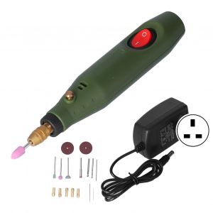 XYONG Kit de 18 mini perceuses electriques, meuleuses, stylos de gravure, outils rotatifs pour meulage et polissage, prise AC100-240 V P-500-8UK - Neuf