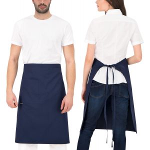 Eryi-Gavroche Tablier Serveur Restaurant Tablier Long Pour La Cuisine, L'artisanat, La Peinture, La Pâtisserie - Neuf