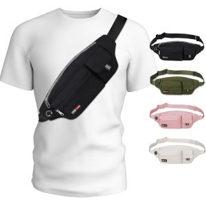 Kalanka-Sac Banane De Sport Homme Femme Ceinture De Course Ceinture Running Support De Téléphone Pour Yoga Gym Voyage Jogging Entraînement Fitness Exercice,Promenade Du Chien,Cadeau Pour Coureur Noir - Neuf