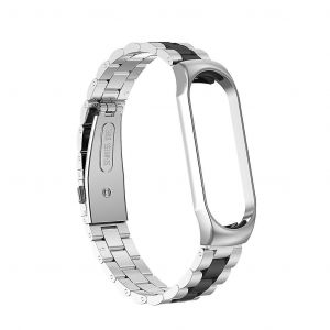 Mi Band 4 Strap M&eacute;tal Acier Inoxydable Pour Mi Band 4 Sangle Support Alliage M&eacute;tallique - Neuf