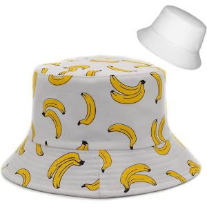 Chapeau De Seau Coton Double C&ocirc;t&eacute;-Wear Reversible Sun Hat Pour Femmes Hommes, &Eacute;t&eacute; - Neuf