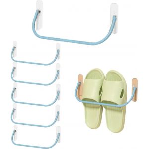 Kgabery-6 Pièces Chaussures Suspendu,Étagère Chaussures Murale,Porte-Chaussures Pliant À Suspendre,Pour Chaussures Suspendues Pour Bain Entrée,Couloir Et Placard - Neuf