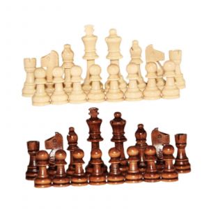 Jeu D'échecs En Bois De 32 Pièces Pour Débutants, Avec Échiquier Pour 1 À 2 Joueurs Et Figurines Élégantes. - Neuf