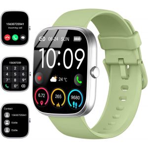 Montre Connect&eacute;e Homme Femme avec Appel Bluetooth, 1.91"" Smartwatch avec 110+ Modes Sportifs, Etanche IP68 Montre Sport avec Cardiofrequencemetre/Moniteur de Sommeil/Podometre pour Android/iOS, Bleu - Neuf