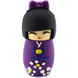 Cle USB 64 Go Clef USB Poup&eacute;e Japonaise Cl&eacute; USB 2.0 Fantaisie Flash Drive M&eacute;moire U Disque Bon Cadeau (64GO, Violet) - Neuf